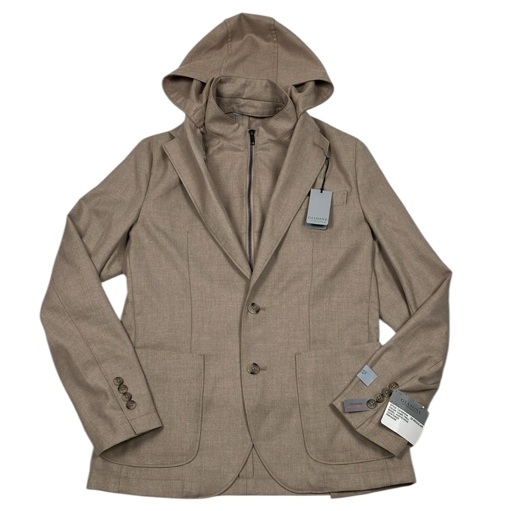 Giasone Austin Hood Detachable Casual Blazer Jacket NWT